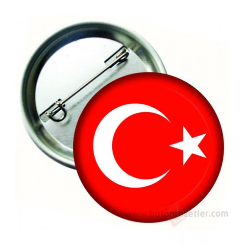 Buton Rozet Türk Bayrağı
