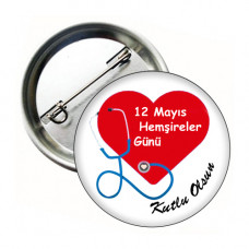 12 Mayıs Hemşireler Günü İğneli Rozet