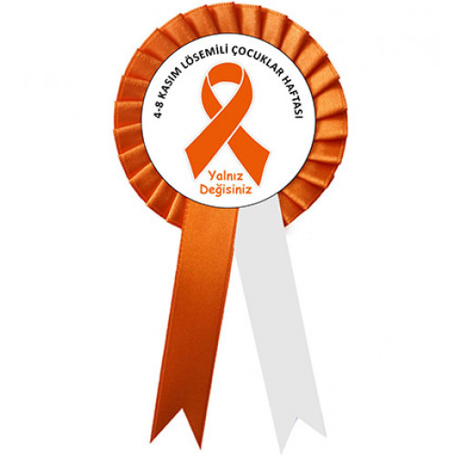 Turuncu Lösemi Farkındalık Kokartı