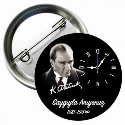 Saygıyla Anıyoruz 10 Kasım Rozeti