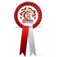 23 Nisan Çocuk Bayramı Saten Kokartları